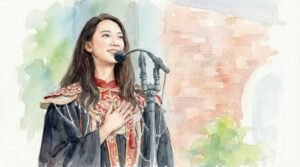 When I heard the Harvard girl Jiang Yurong speak at graduation